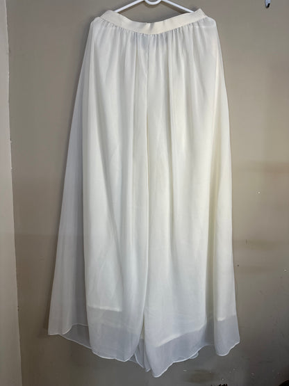 White Designer Soft crepe Suit