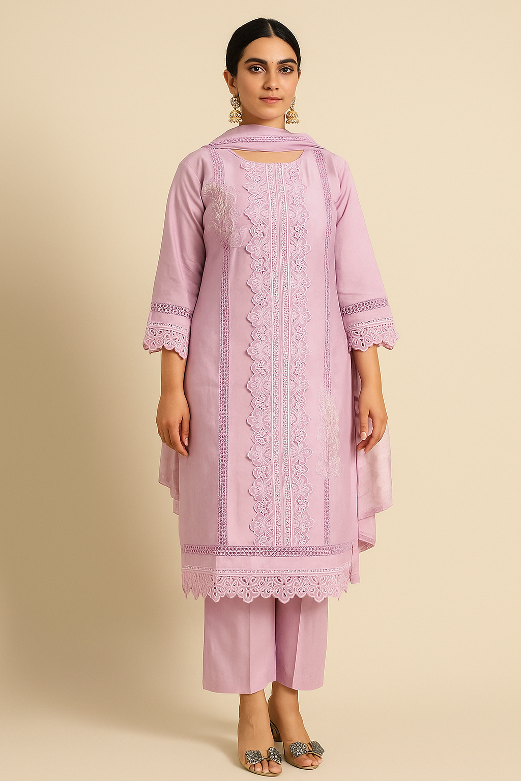 Light Lavender Straight Suit