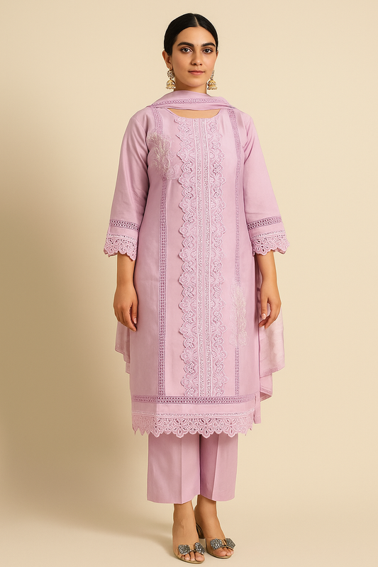 Light Lavender Straight Suit