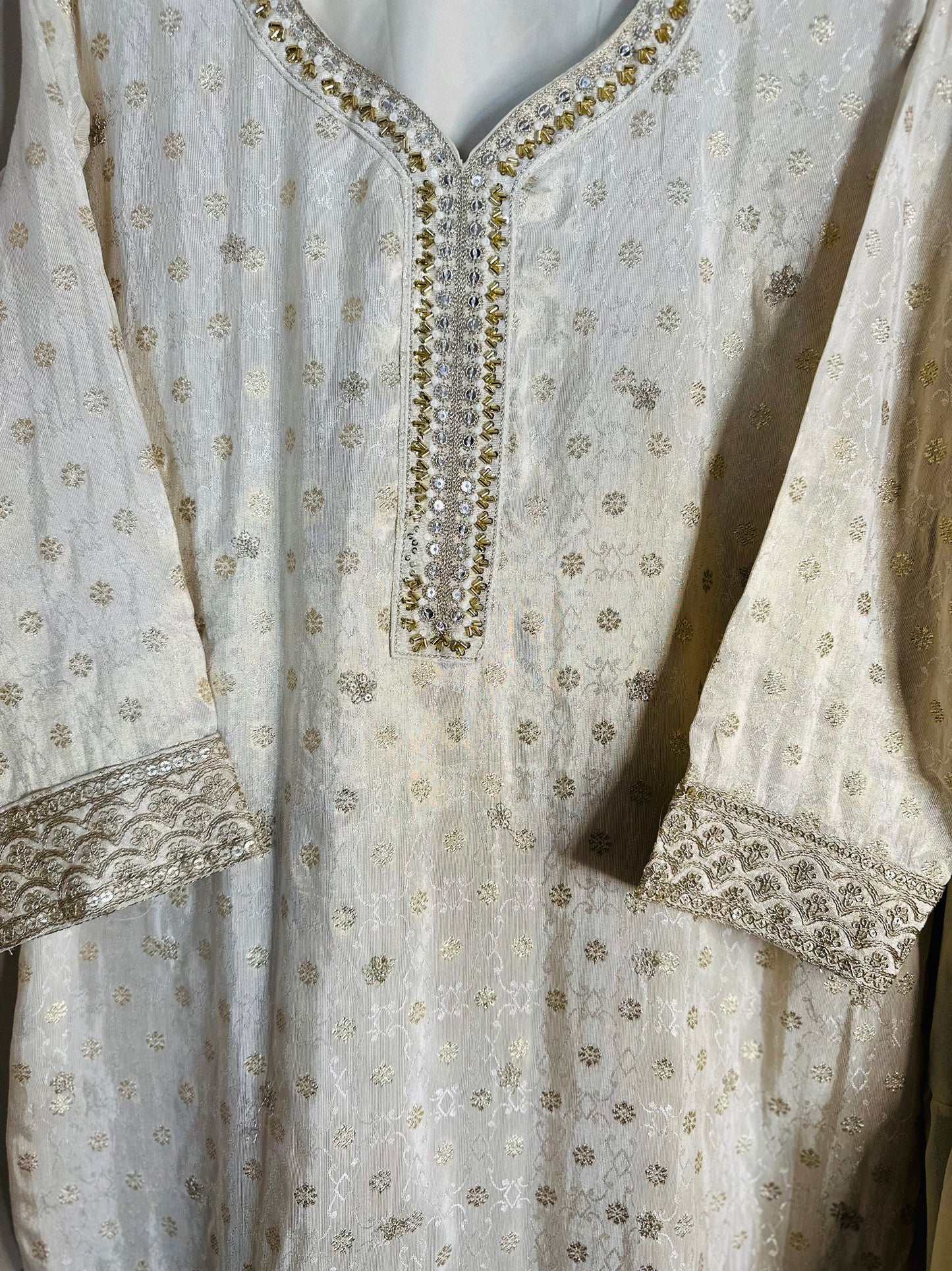 Silk Blend Sharara Suit