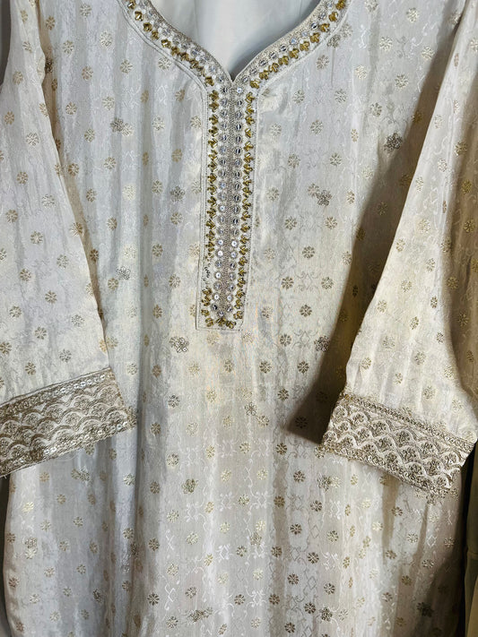 Silk Blend Sharara Suit