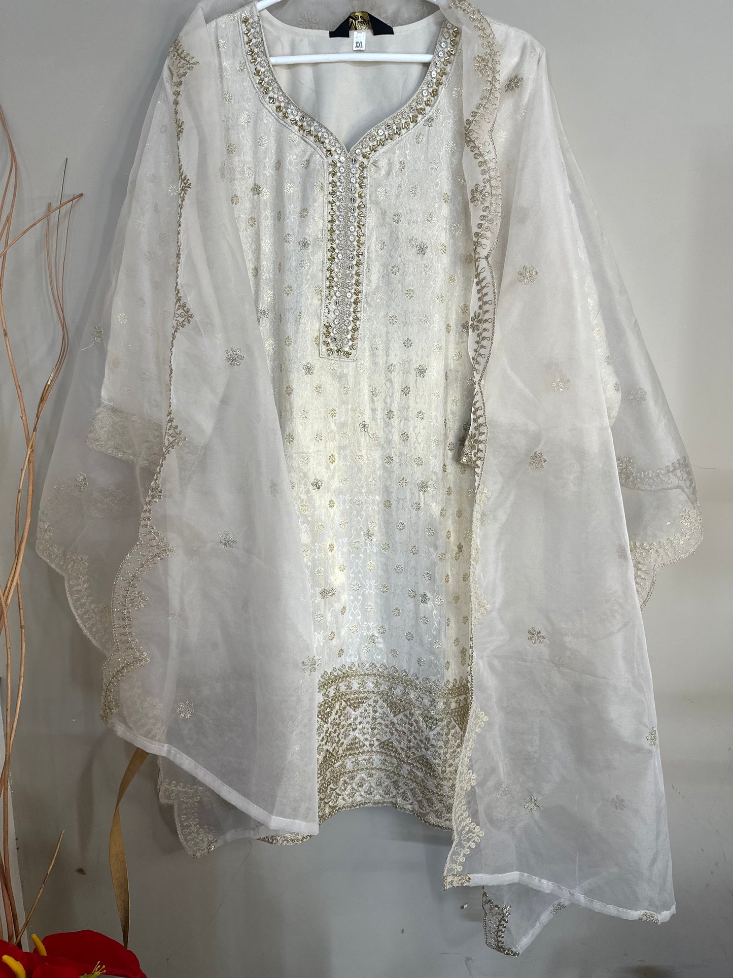 Silk Blend Sharara Suit