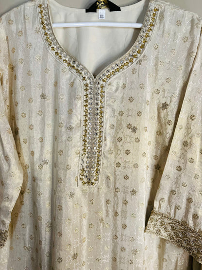 Silk Blend Sharara Suit