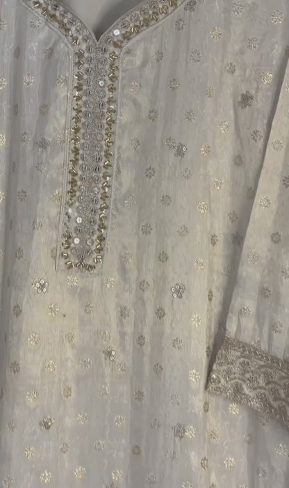 Silk Blend Sharara Suit